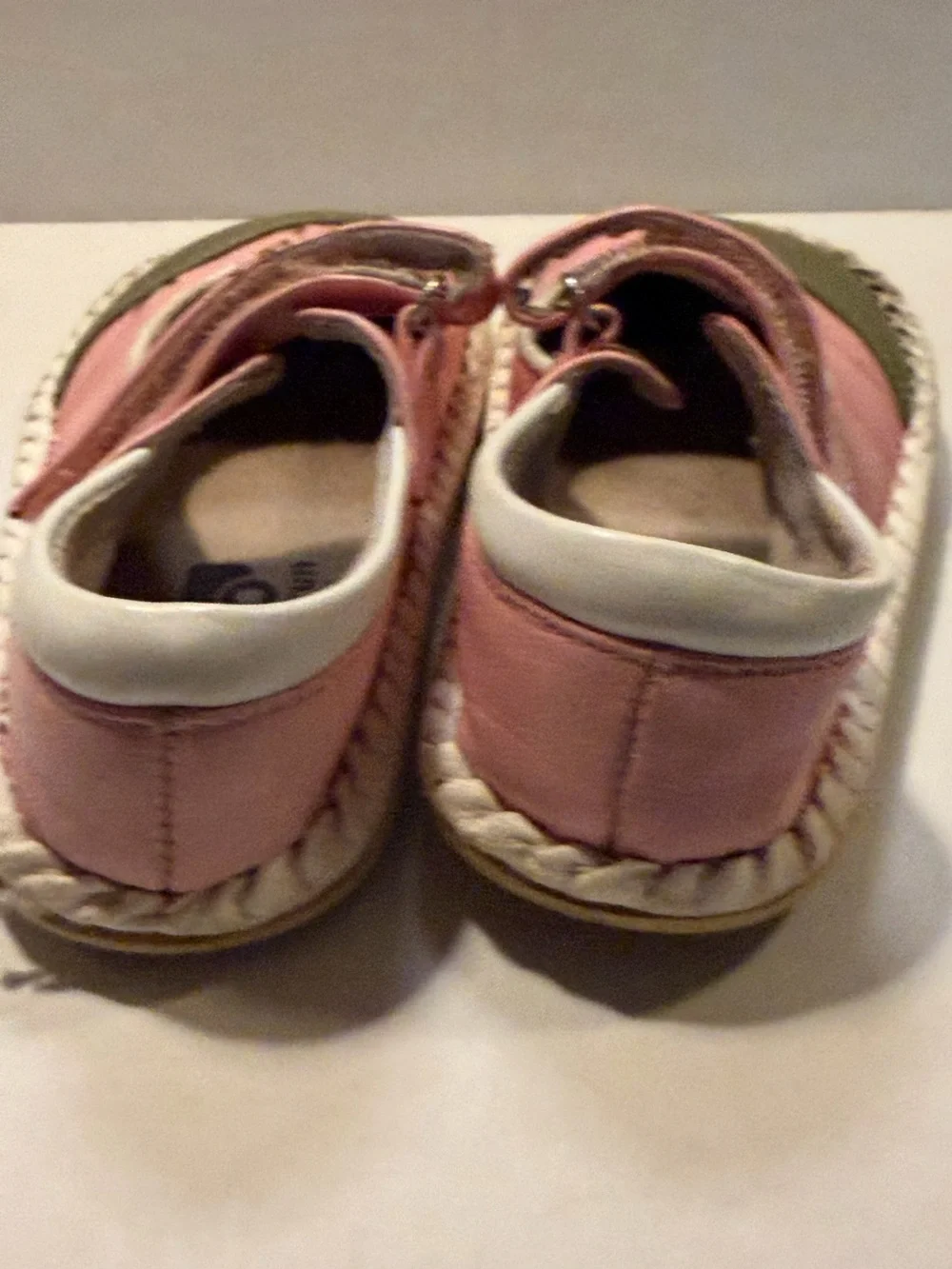 See Kai Run RARE Olive & Pink Tulip Mary Jane Early 2000’s 7